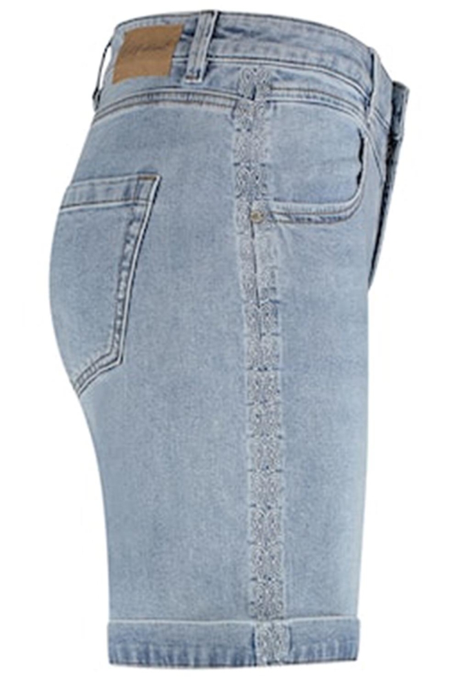 SIENNA SHORT SIDE EMBROIDERY SRB4473 Bleach